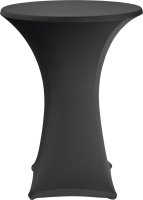Stehtischbezug Ø 70 cm schwarz