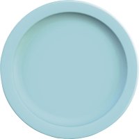 Teller flach "Colour" hellblau