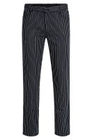 Herren-Hose "Five-Pocket" gestreift schwarz/ weiß Größe 42