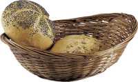 Brot-/Servierkorb dunkel gebeizt