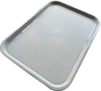 Serviertablett PP 41,5x31cm lichtgrau