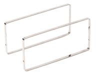 Buffet-Präsentation "OAK" Bügel 25x12cm Edelstahl 2er Pack