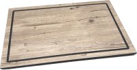 Buffetplatte Holzoptik mit Saftrille