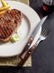 Steak-/Pizzabesteck "Churrasco" Gabel L: 20,5cm mahagoni (2)