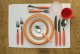 Besteckserie "Colour" orange Tafellöffel (2)