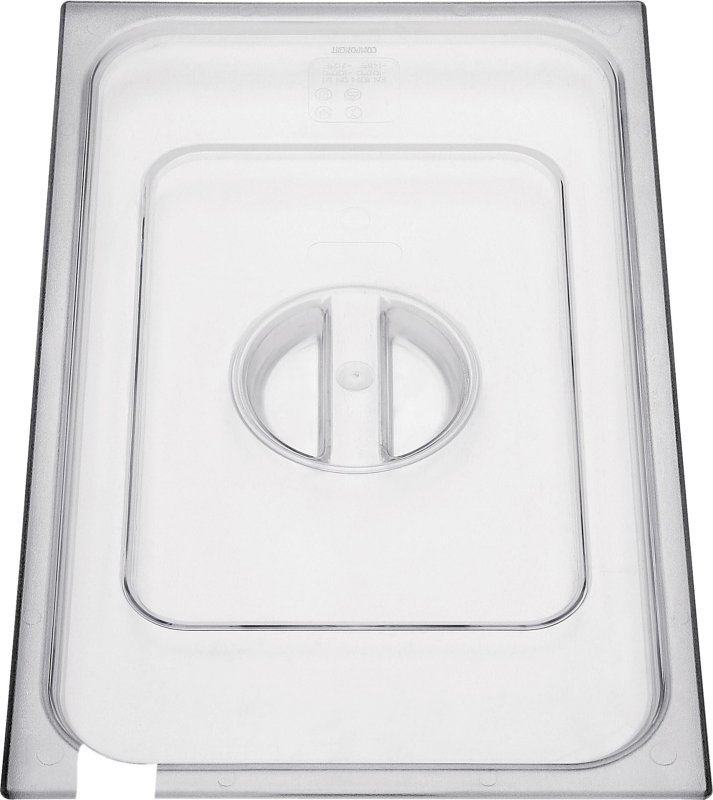 GN-Deckel mit Löffelausschnitt Polycarbonat für 1/6 (1)