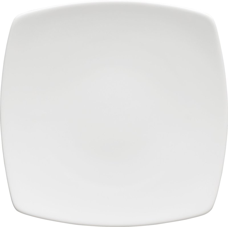 Porzellanserie "Fine Dining" Hartporzellan Teller flach, 20,5 x 20,5 cm (1)