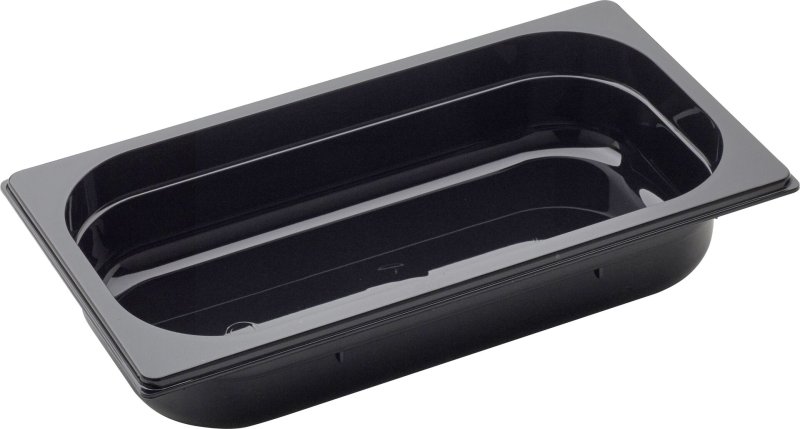 GN Behälter 1/3 Polycarbonat schwarz T: 200mm (2)