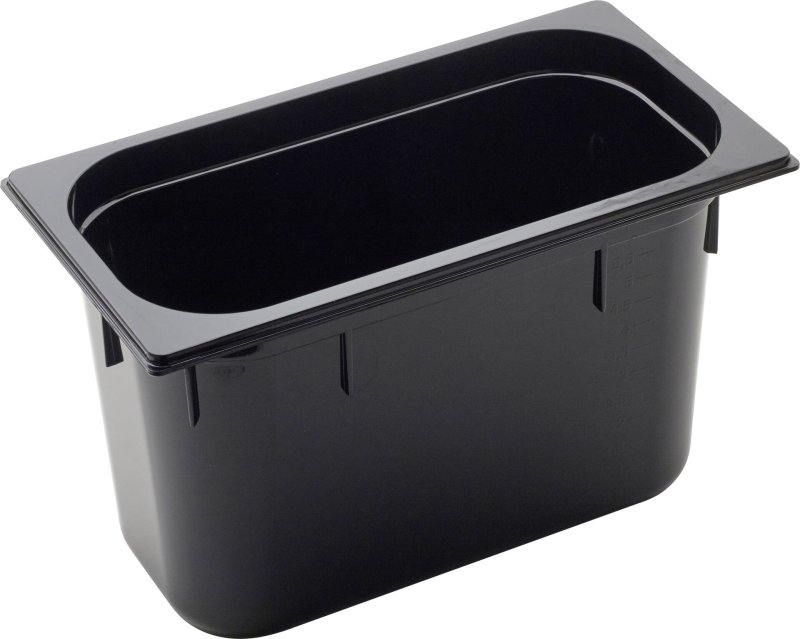 GN Behälter 1/3 Polycarbonat schwarz T: 200mm (1)