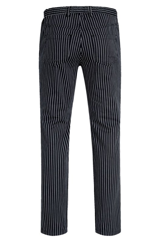 Herren-Hose "Five-Pocket" gestreift schwarz/ weiß Größe 46 (2)