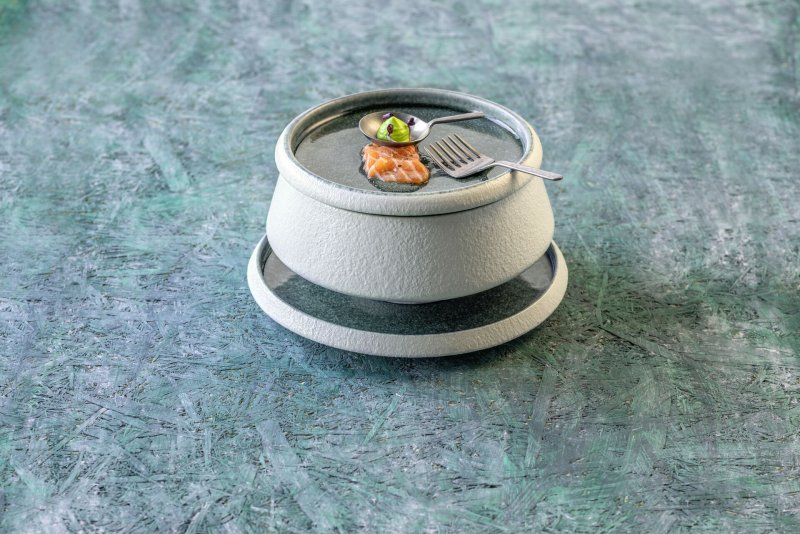 Porzellan Serie "Samoa" blau Schale Ø 10cm (5)