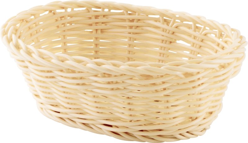 Korb oval 18x13x6cm beige (1)