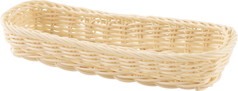 Korb Besteck rechteckig 27x11x4,5cm beige (1)