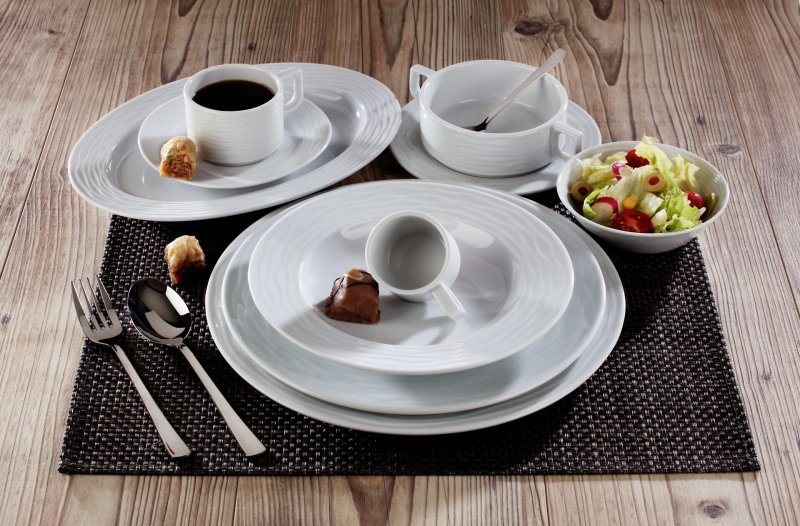 Hotelporzellan "Curved" Schale rund, 13 cm (2)