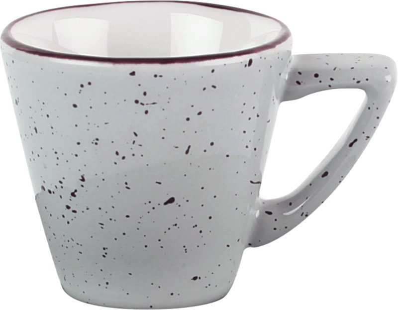 Porzellanserie "Granja" grau Tasse obere Espresso (1)