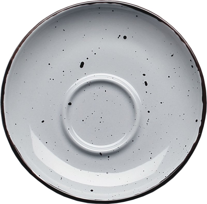 Porzellanserie "Granja" grau Tasse untere Espresso (2)