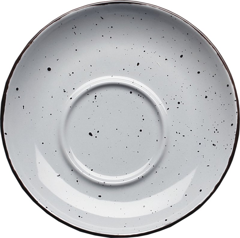 Porzellanserie "Granja" grau Tasse untere Kaffee/Cappuccino (2)