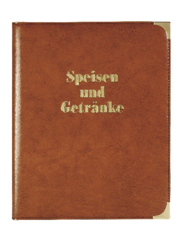 Speisekarte A4 mit Buchschrauben A4, rot (3)