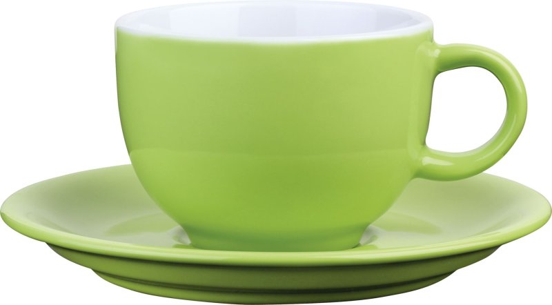 Kaffee-/Cappuccinotasse obere limette (2)