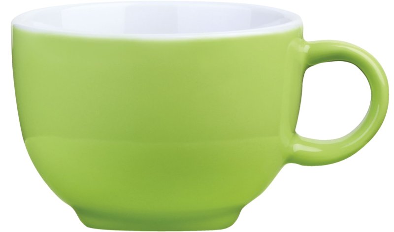 Kaffee-/Cappuccinotasse obere limette (1)