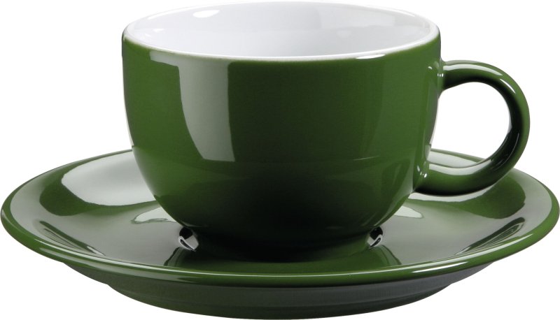 Kaffee-/Cappuccinotasse obere grün (2)