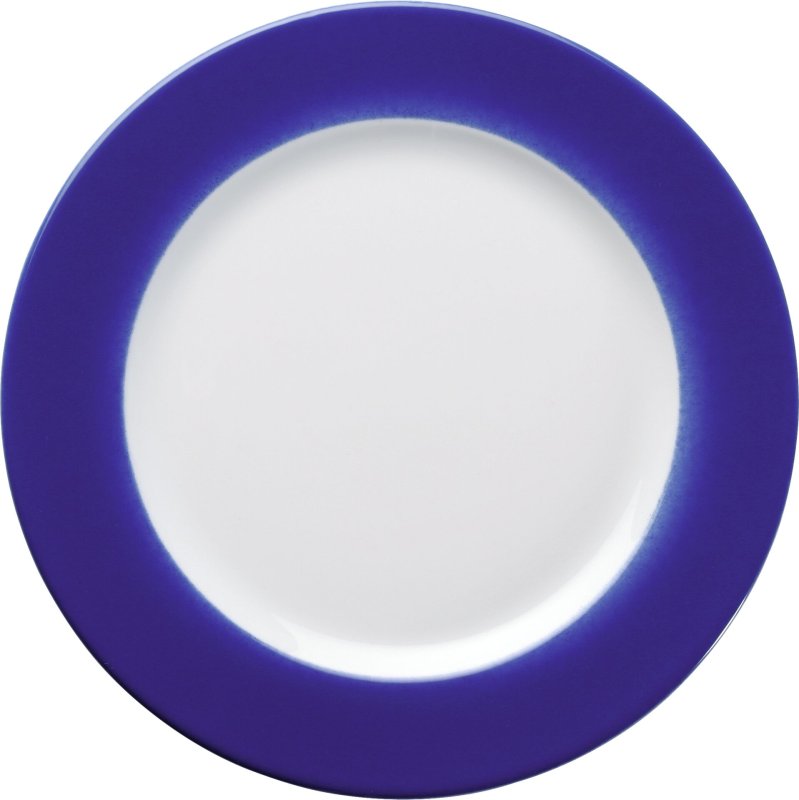 Teller flach 21,5cm blau (1)