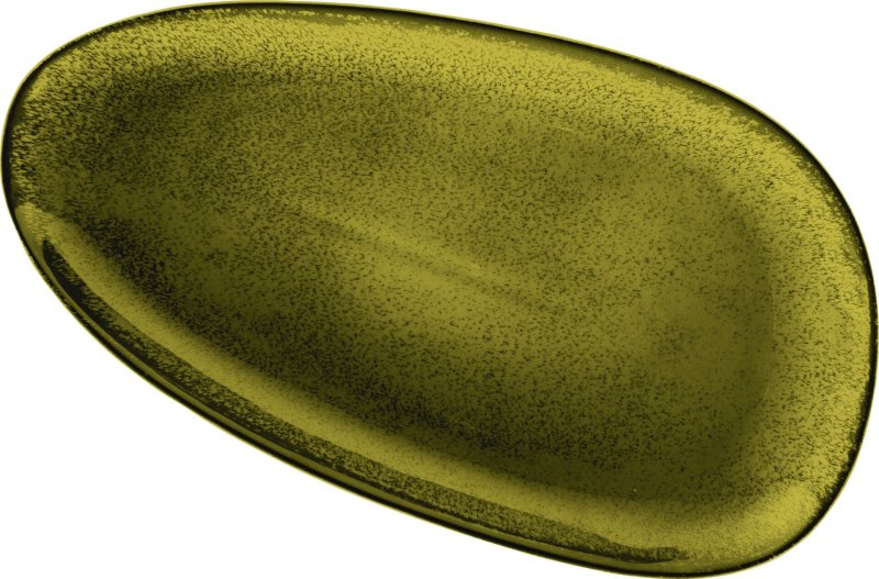 Porzellanserie "Spices" Green Pepper Platte oval 38,5x20,5 (2)