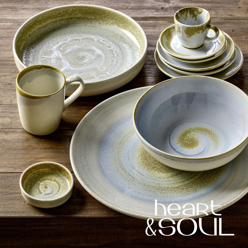 "Heart & Soul" Breeze Tasse obere Kaffee/Cappuccino (5)