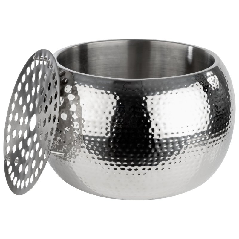 Champagner Bowl, Hammerschlag Ø37cm, Doppelwandig (2)