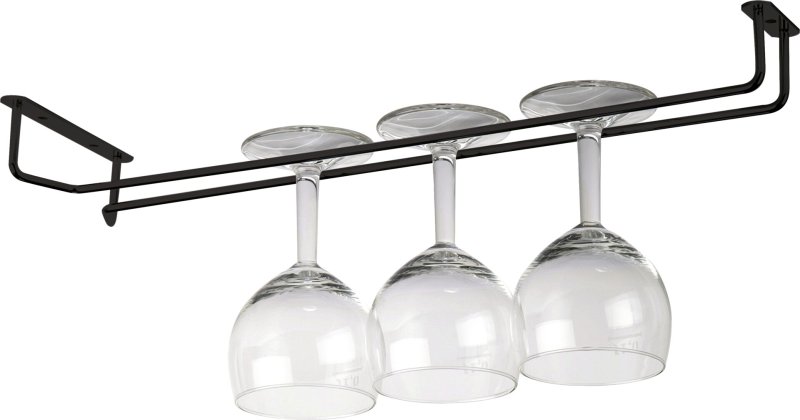 Gläserschiene schwarz 40cm (1)
