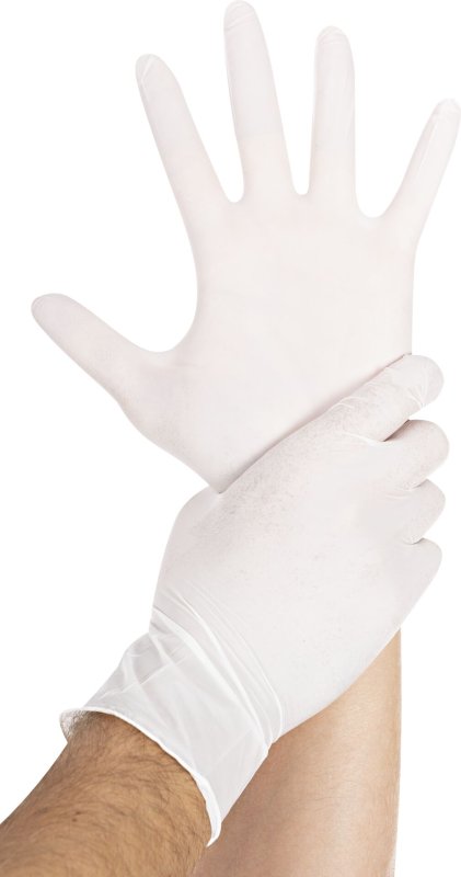 Nitrilhandschuhe, weiß Gr. 8/M (1)