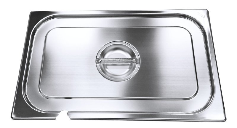 GN-Deckel mit Löffelausschnitt Edelstahl für 1/1 (1)