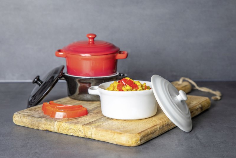 Mini-Casserole "Lory" Ø10cm H:5cm weiß (2)