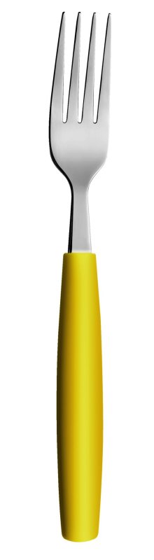 Besteckserie "Colour" gelb Tafelgabel (1)