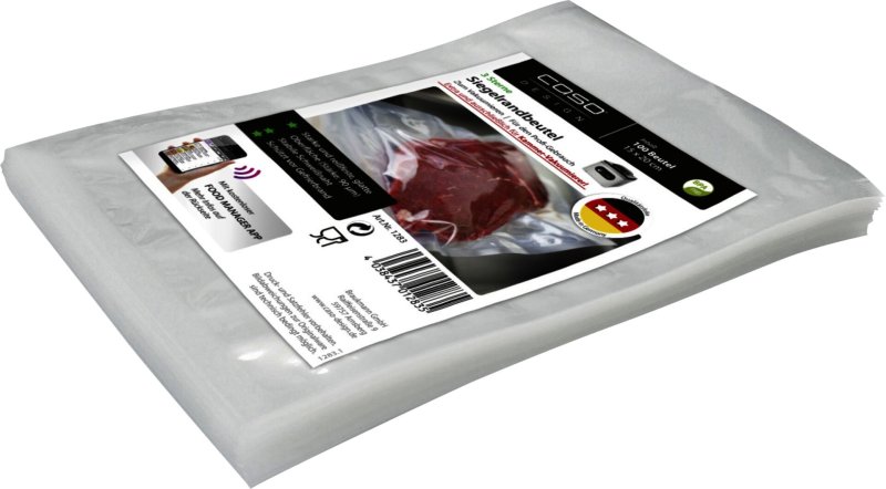 Siegelrandbeutel f. Kammervakuumierer 90 my, 100er Pack  15x20 cm (1)