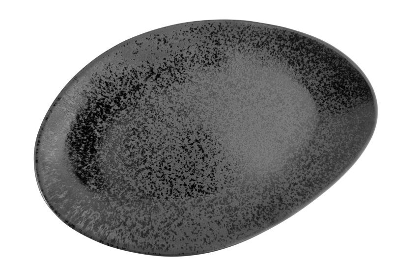 Porzellanserie „Ebony" Teller flach oval (1)