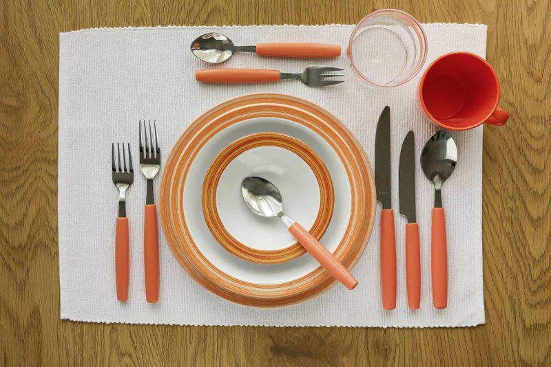 Besteckserie "Colour" orange Tafellöffel (2)