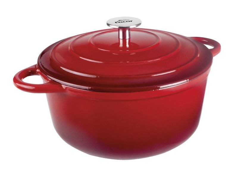 Kasserole mit Deckel rund, 2,5l rot (1)