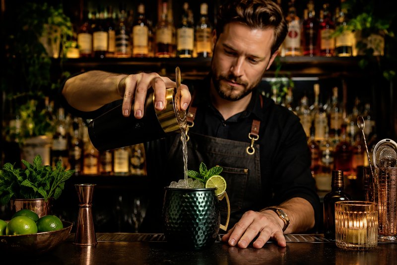 Rooftop grün Hammerschlag Cocktail-Doppelmaß (4)